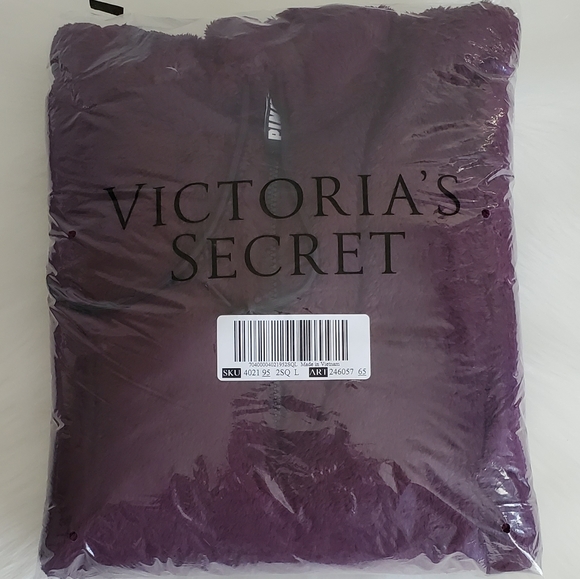 Size L💕PINK VICTORIA'S SECRET SHERPA HOODIE - Picture 6 of 6